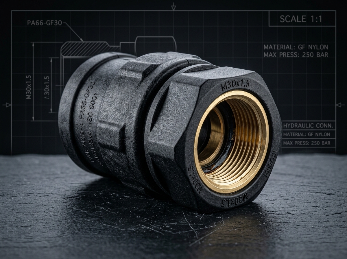 Illustrative industrial connector concept - illustrative Industrial application concept